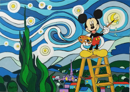 LA NOTTE DI TOPOLINO (70 x 100 ) 